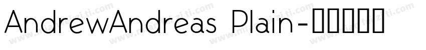 AndrewAndreas Plain字体转换